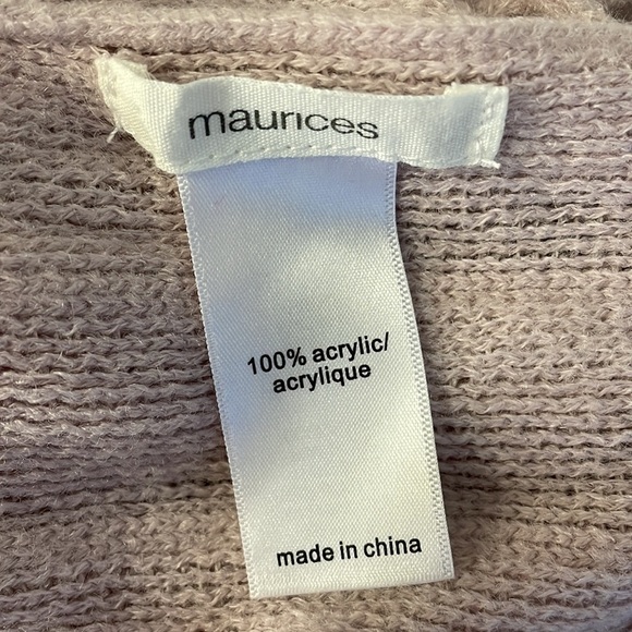 Maurices Pale Pink Fringe Scarf - Picture 5 of 5